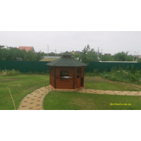 Беседка шестигранная закрыта КУПОЛ 