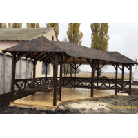 Терраса с качелями