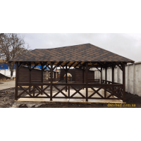 Терраса с качелями